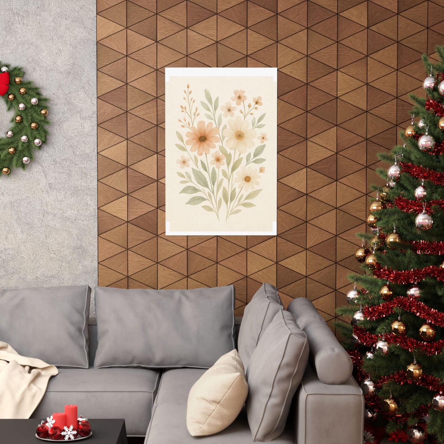 Elegant Floral Wall Art Prints, Nature-Themed Decor, Matte Vertical Posters for Home, Boho Wall Art, Gift for Plant Lovers