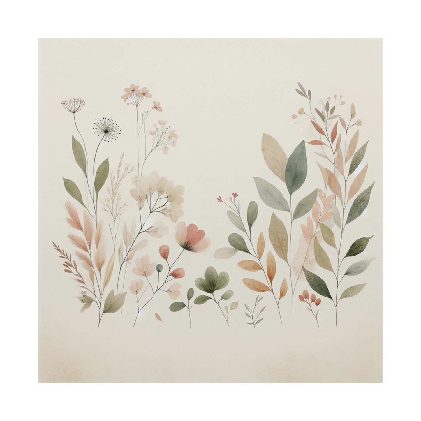 Elegant Floral Wall Art Prints, Nature-Themed Decor, Matte Vertical Posters for Home, Boho Wall Art, Gift for Plant Lovers