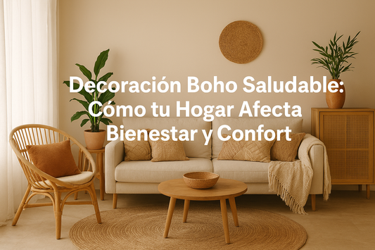 🌿 Decoración boho: cómo tu hogar impacta tu bienestar físico y emocional